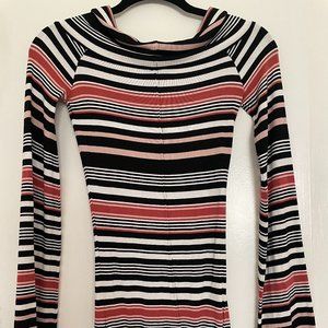 Free People Off the Shoulder Striped tunic
